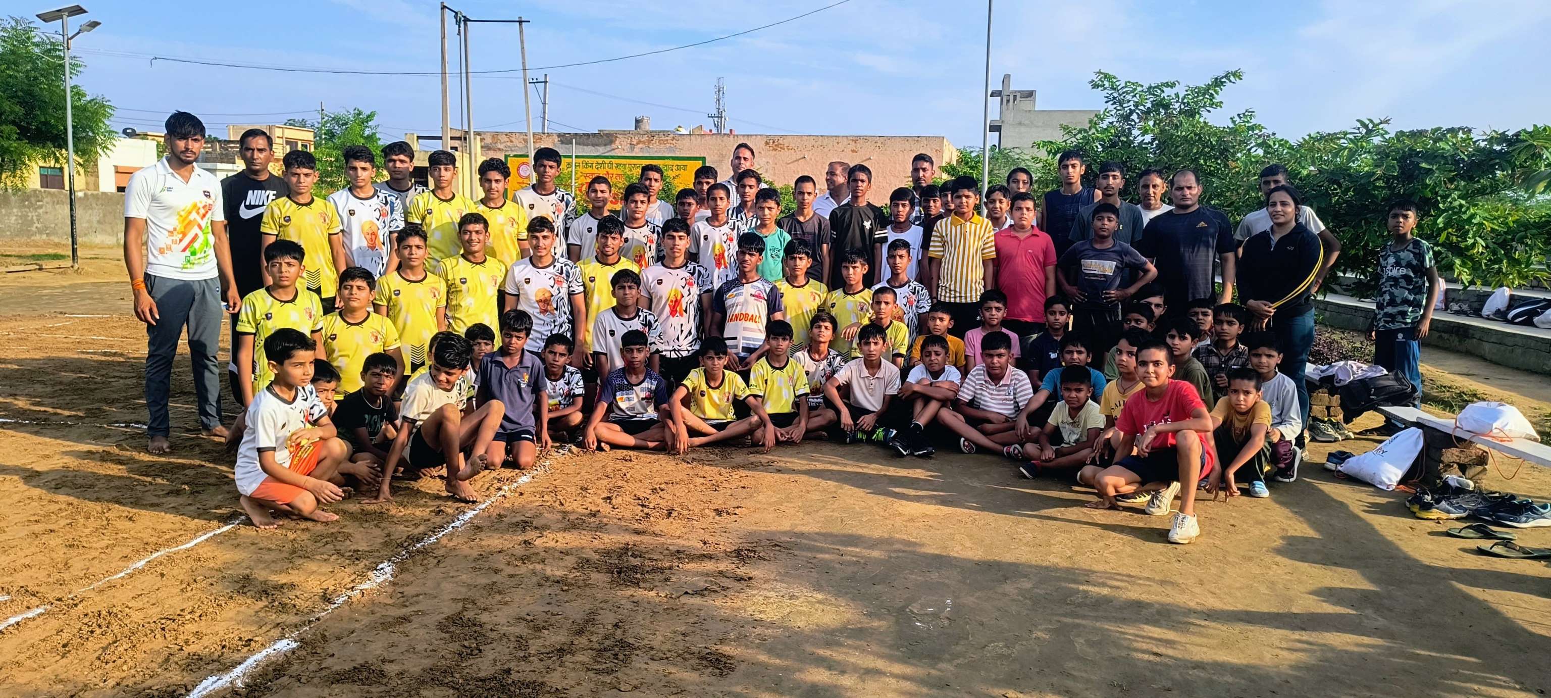 Hansi Police organized Kabaddi competition in village Sisai, teams from 8 villages participated.